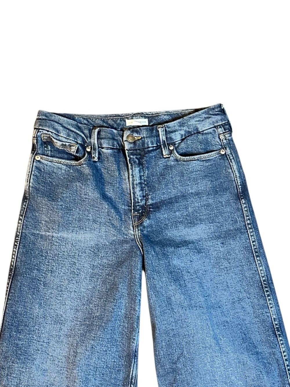 Good American Wide Leg Blue Women’s Jeans 6 - Picture 2 of 5